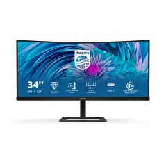 Philips E-line 346E2CUAE 34" UltraWide 3440 x 1440 HDMI DisplayPort USB-C 100Hz Docking Station - Ultimate Productivity & Immers